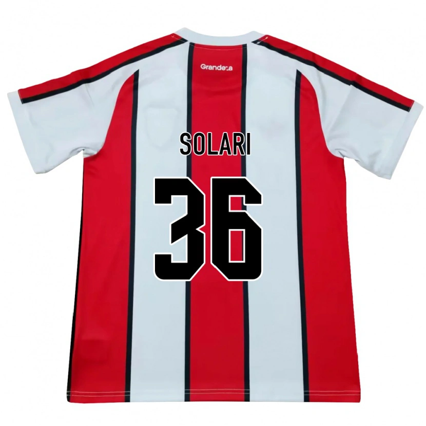 Danxen Mulher Camisola Pablo Solari #36 Branco Vermelho Preto Alternativa 2026/27 Camisa Brasil