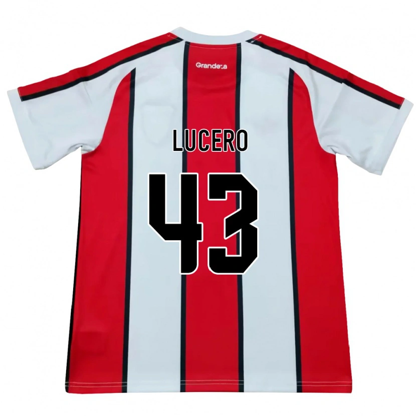 Danxen Mulher Camisola Valentín Lucero #43 Branco Vermelho Preto Alternativa 2026/27 Camisa Brasil