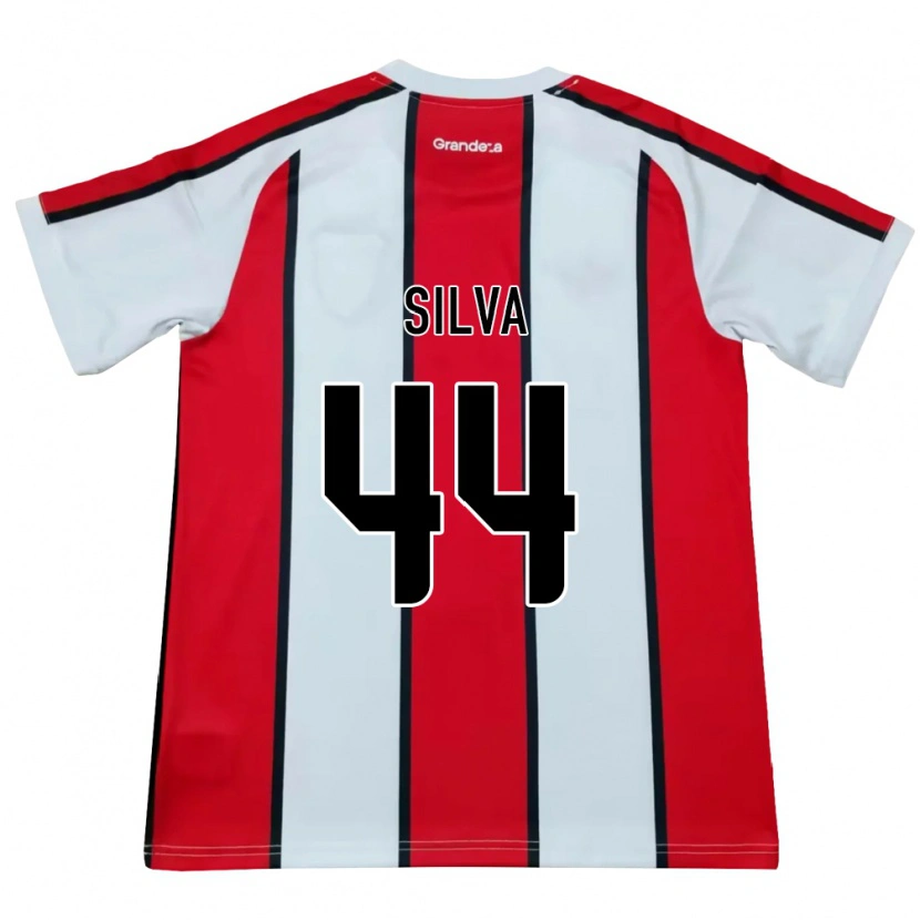 Danxen Mulher Camisola Lucas Silva #44 Branco Vermelho Preto Alternativa 2026/27 Camisa Brasil