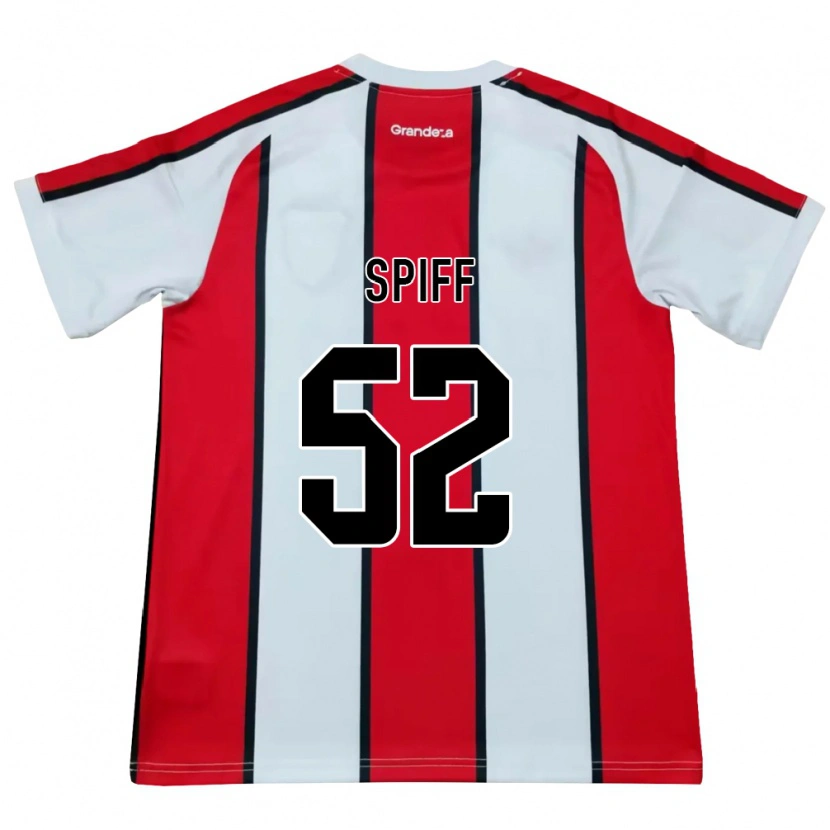 Danxen Mulher Camisola Jonathan Spiff #52 Branco Vermelho Preto Alternativa 2026/27 Camisa Brasil
