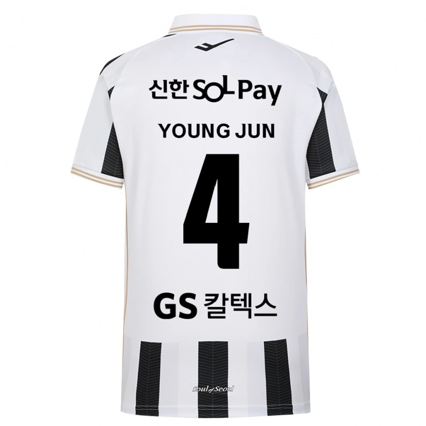 Danxen Mulher Camisola Young-Jun Lee #4 Branco Preto Alternativa 2026/27 Camisa Brasil