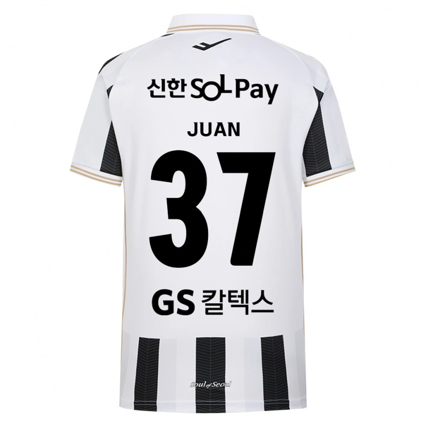 Danxen Mulher Camisola Juan Antonio Ros #37 Branco Preto Alternativa 2026/27 Camisa Brasil
