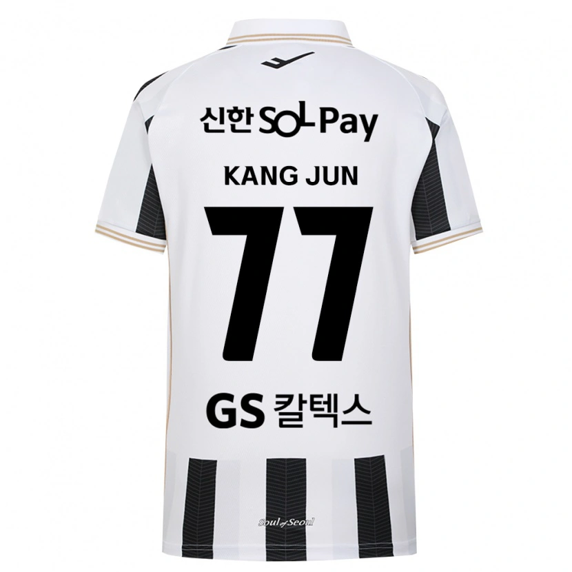 Danxen Mulher Camisola Kang-Jun Kim #77 Branco Preto Alternativa 2026/27 Camisa Brasil