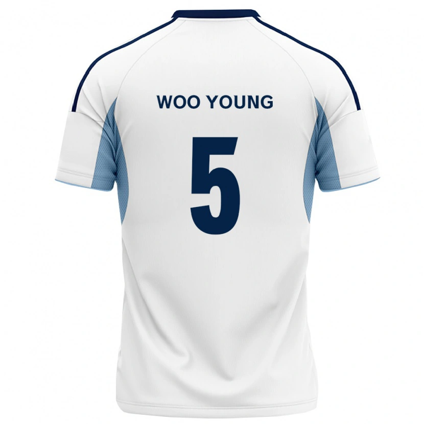 Danxen Mulher Camisola Woo-Young Jung #5 Azul Real Branco Alternativa 2026/27 Camisa Brasil