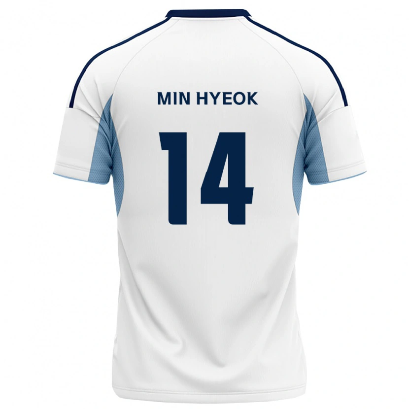 Danxen Mulher Camisola Min-Hyeok Jeong #14 Azul Real Branco Alternativa 2026/27 Camisa Brasil