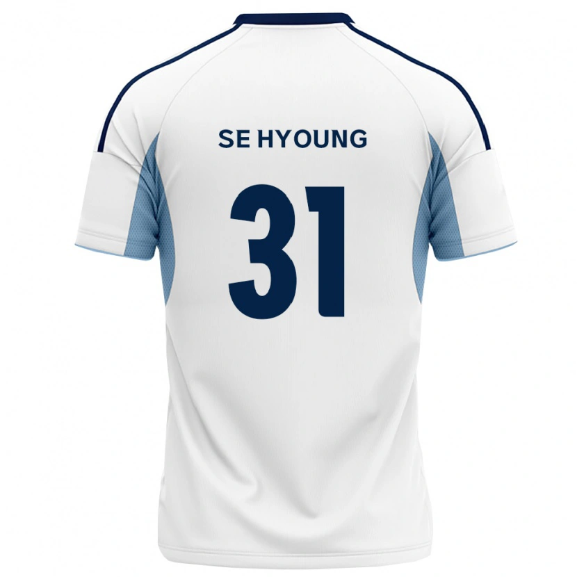Danxen Mulher Camisola Se-Hyoung Kim #31 Azul Real Branco Alternativa 2026/27 Camisa Brasil