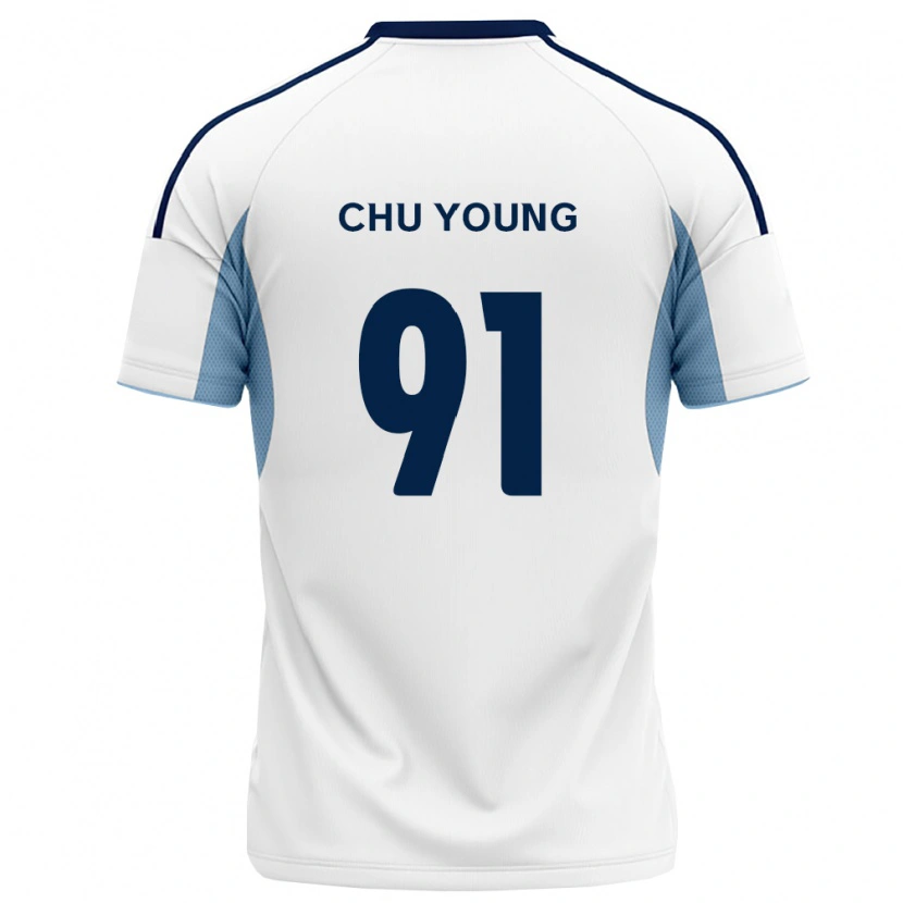 Danxen Mulher Camisola Chu-Young Park #91 Azul Real Branco Alternativa 2026/27 Camisa Brasil