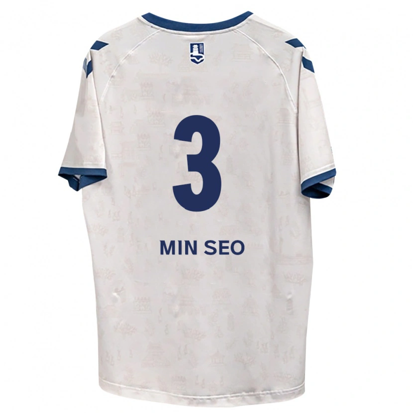 Danxen Mulher Camisola Min-Seo Park #3 Azul Real Branco Alternativa 2026/27 Camisa Brasil