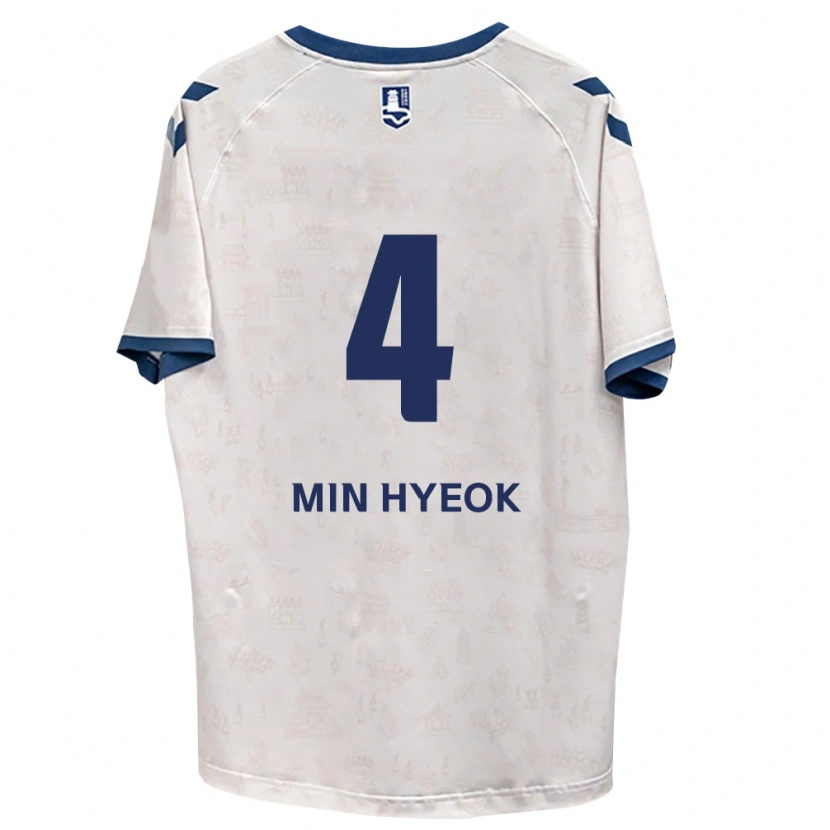Danxen Mulher Camisola Min-Hyeok Kim #4 Azul Real Branco Alternativa 2026/27 Camisa Brasil