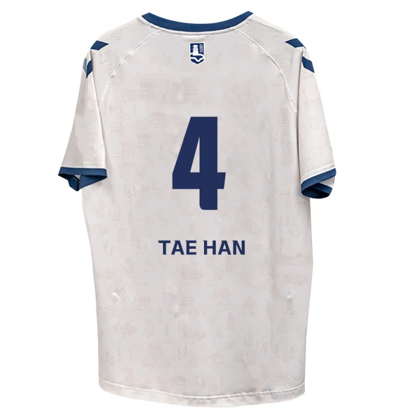 Danxen Mulher Camisola Tae-Han Kim #4 Azul Real Branco Alternativa 2026/27 Camisa Brasil
