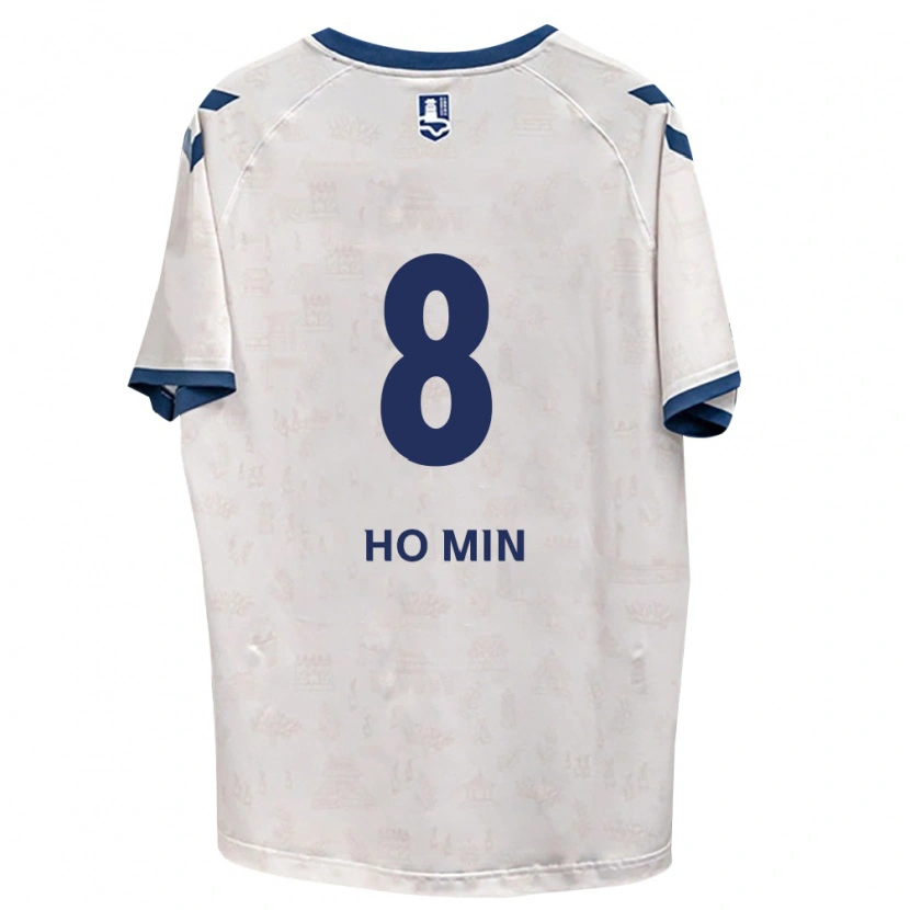 Danxen Mulher Camisola Ho-Min Kang #8 Azul Real Branco Alternativa 2026/27 Camisa Brasil