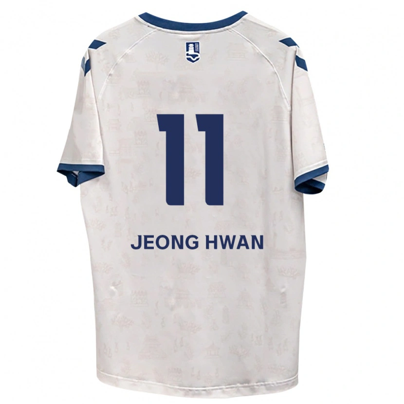 Danxen Mulher Camisola Jeong-Hwan Kim #11 Azul Real Branco Alternativa 2026/27 Camisa Brasil