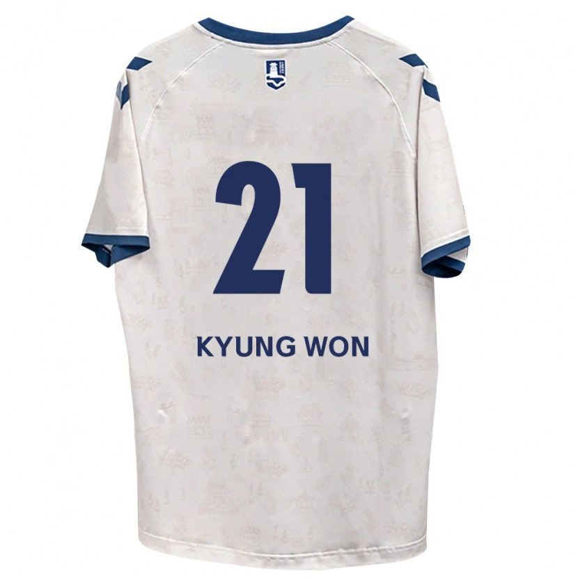 Danxen Mulher Camisola Kyung-Won Kwon #21 Azul Real Branco Alternativa 2026/27 Camisa Brasil
