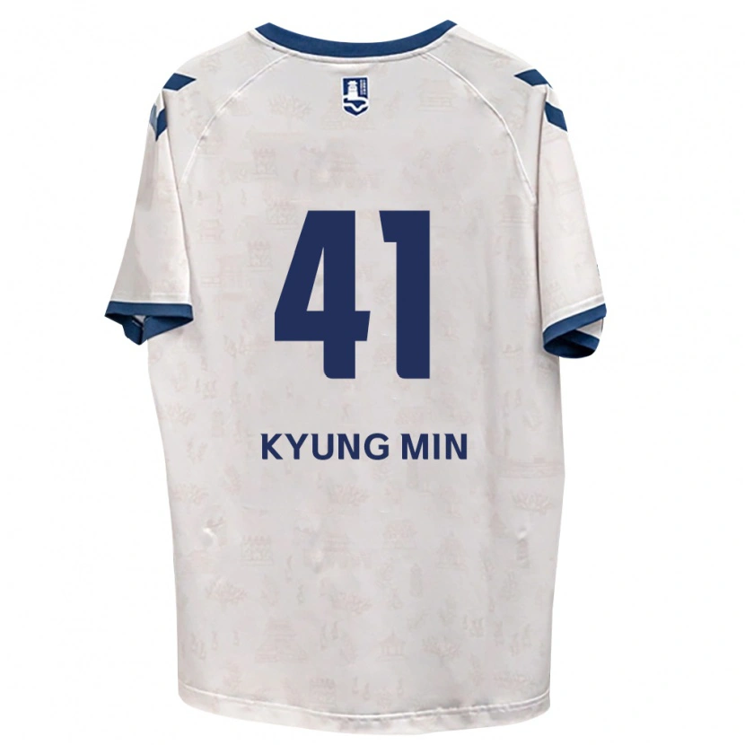 Danxen Mulher Camisola Kyung-Min Lee #41 Azul Real Branco Alternativa 2026/27 Camisa Brasil