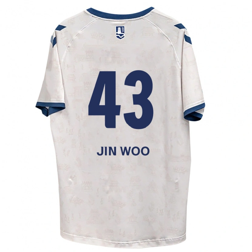 Danxen Mulher Camisola Jin-Woo Park #43 Azul Real Branco Alternativa 2026/27 Camisa Brasil
