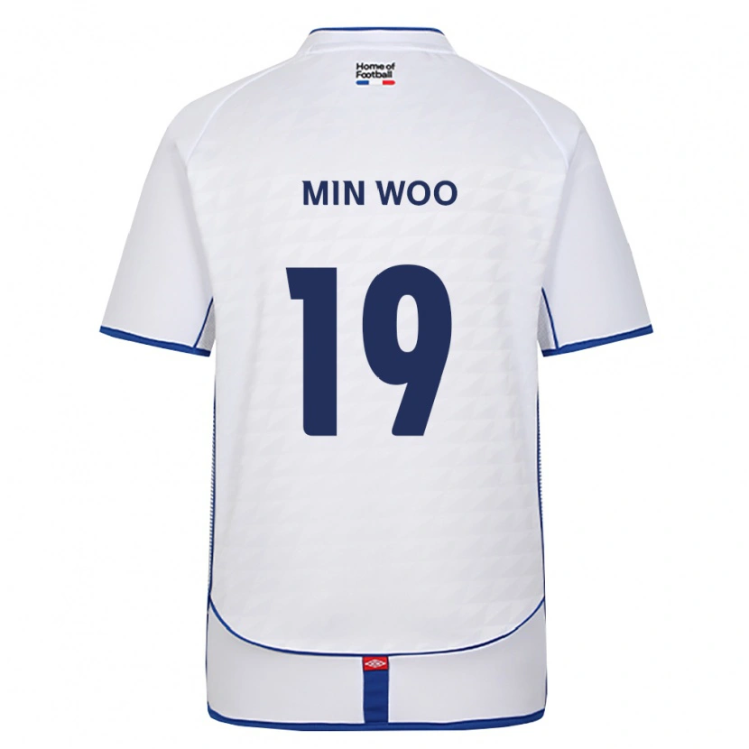Danxen Mulher Camisola Min-Woo Kim #19 Preto Branco Vermelho Alternativa 2026/27 Camisa Brasil