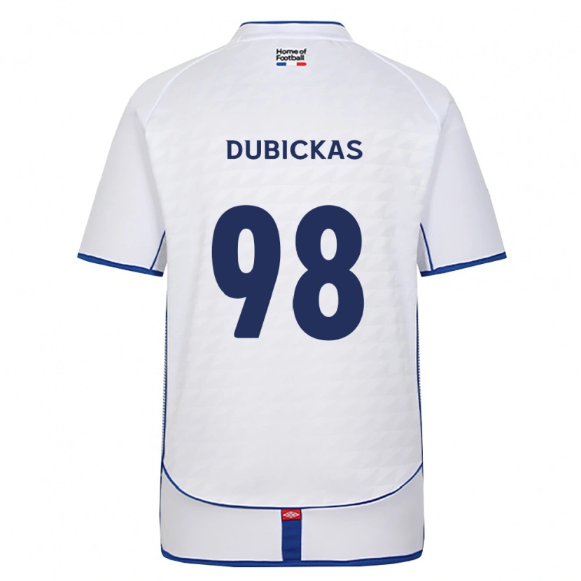 Danxen Mulher Camisola Edgaras Dubickas #98 Preto Branco Vermelho Alternativa 2026/27 Camisa Brasil