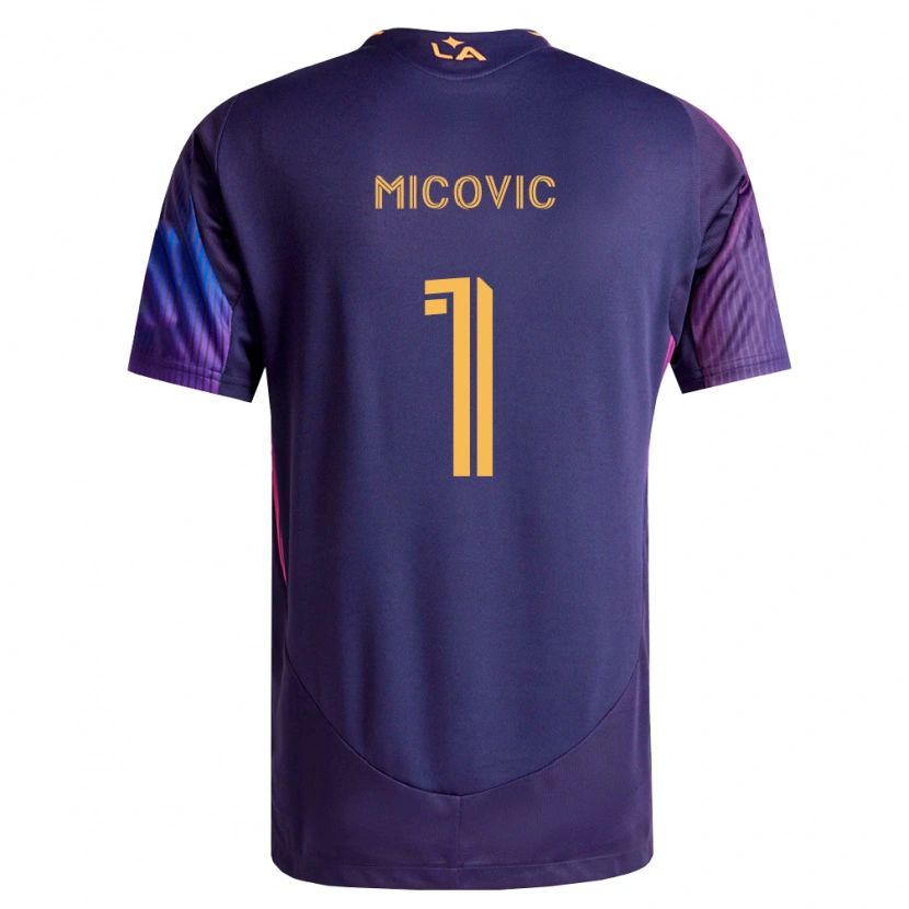 Danxen Mulher Camisola Novak Mićović #1 Roxo Escuro Amarelo Alternativa 2026/27 Camisa Brasil