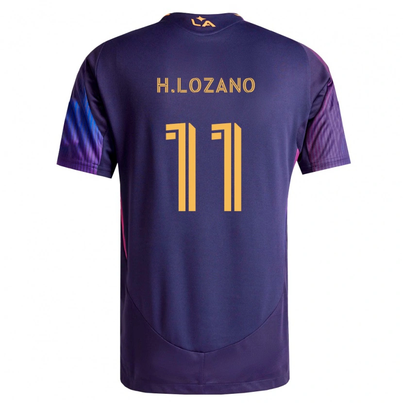 Danxen Mulher Camisola Hirving Lozano #11 Roxo Escuro Amarelo Alternativa 2026/27 Camisa Brasil