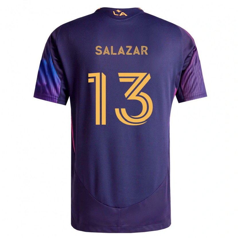 Danxen Mulher Camisola Giovanni Salazar #13 Roxo Escuro Amarelo Alternativa 2026/27 Camisa Brasil