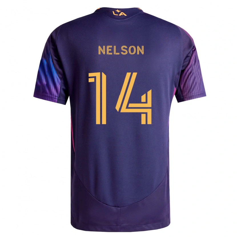 Danxen Mulher Camisola John Nelson #14 Roxo Escuro Amarelo Alternativa 2026/27 Camisa Brasil