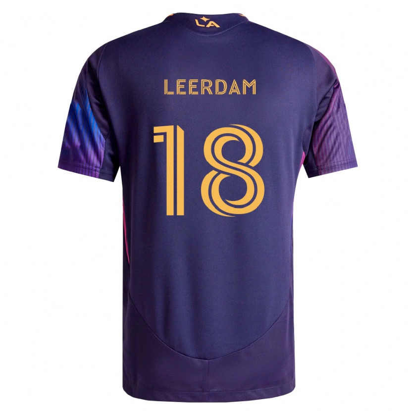 Danxen Mulher Camisola Kelvin Leerdam #18 Roxo Escuro Amarelo Alternativa 2026/27 Camisa Brasil