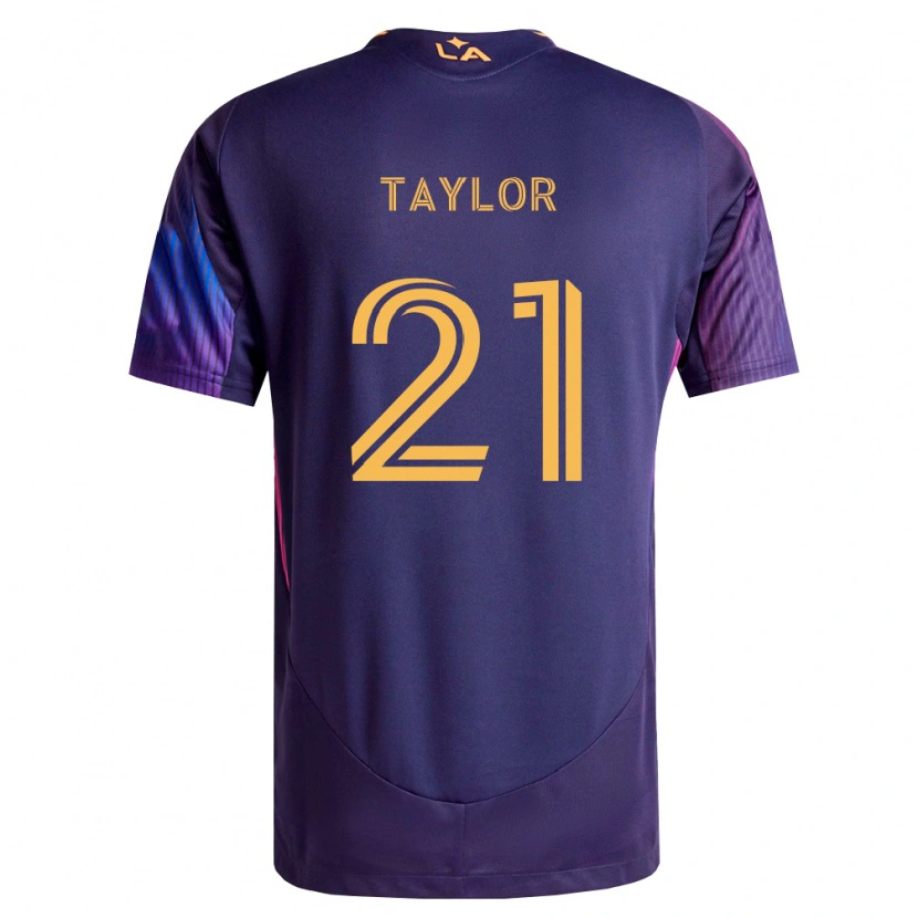 Danxen Mulher Camisola Robert Taylor #21 Roxo Escuro Amarelo Alternativa 2026/27 Camisa Brasil