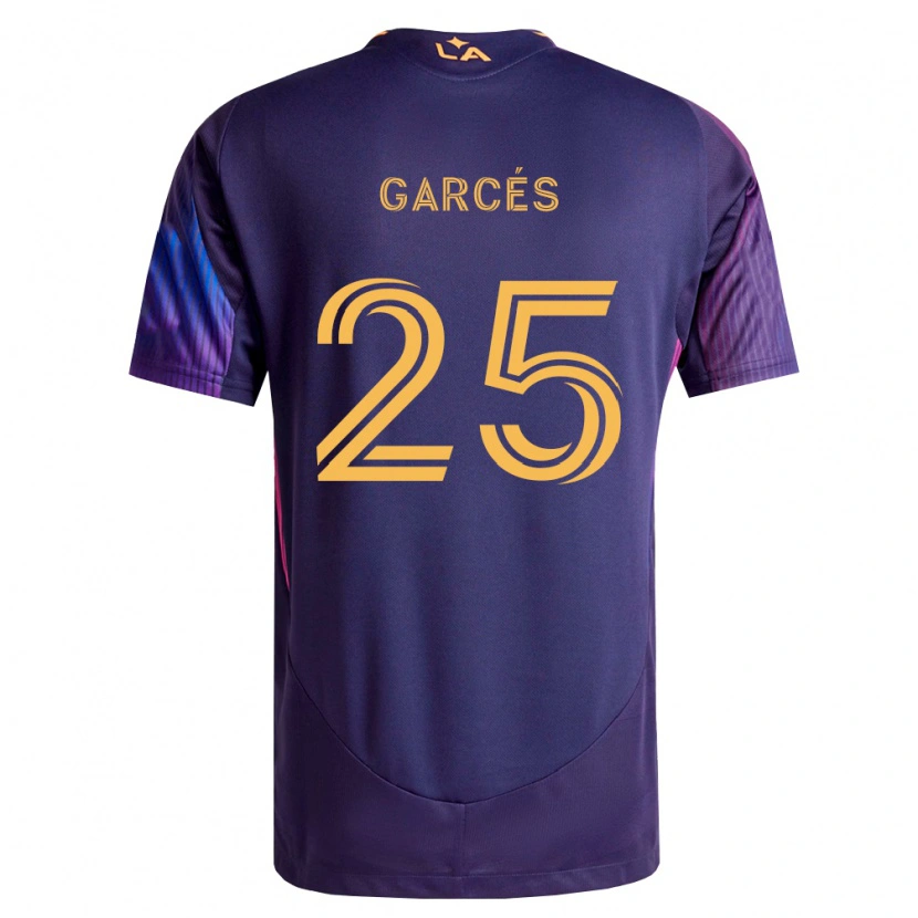 Danxen Mulher Camisola Carlos Garcés #25 Roxo Escuro Amarelo Alternativa 2026/27 Camisa Brasil