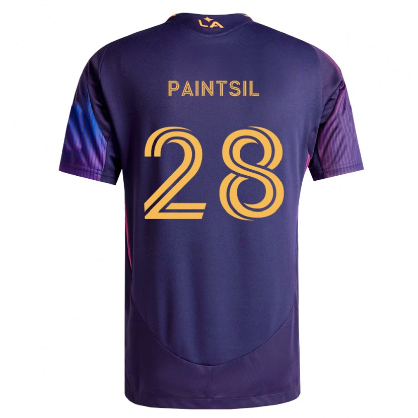 Danxen Mulher Camisola Joseph Paintsil #28 Roxo Escuro Amarelo Alternativa 2026/27 Camisa Brasil