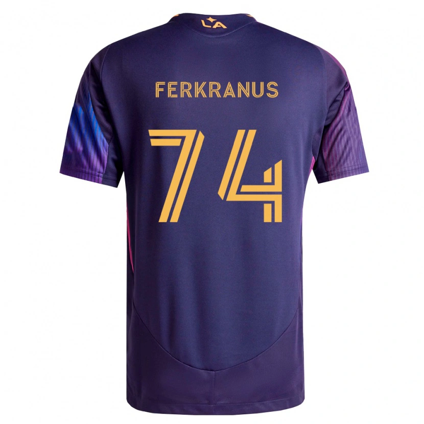 Danxen Mulher Camisola Marcus Ferkranus #74 Roxo Escuro Amarelo Alternativa 2026/27 Camisa Brasil