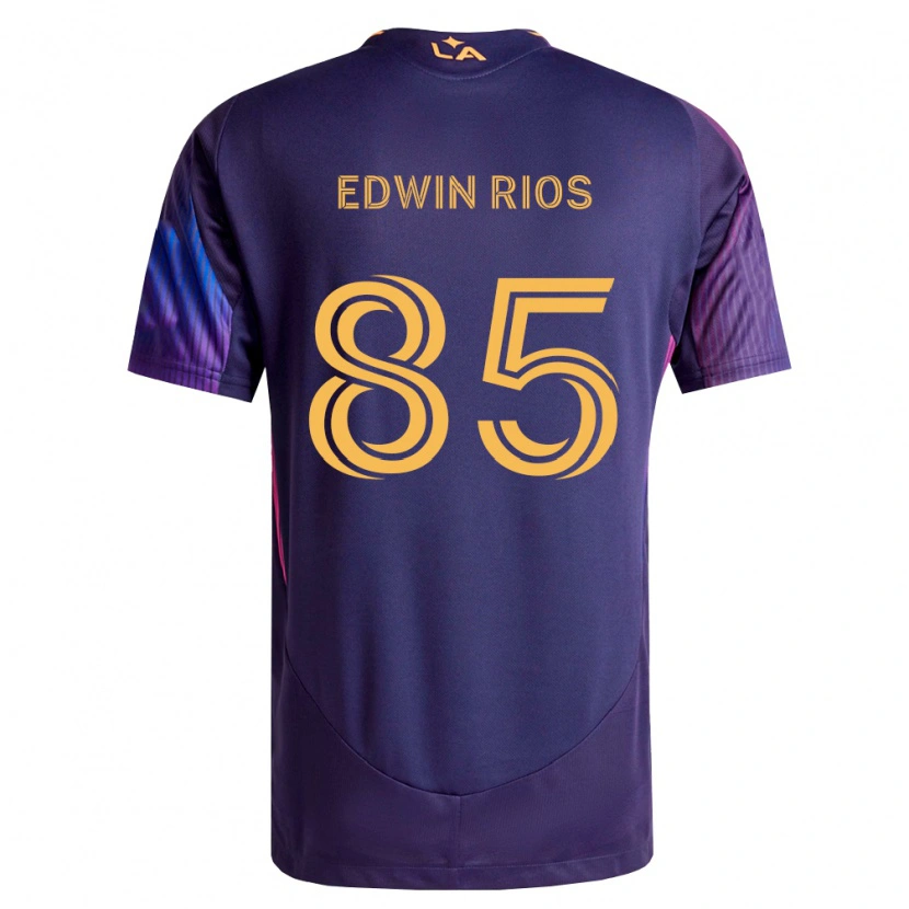 Danxen Mulher Camisola Edwin Ríos #85 Roxo Escuro Amarelo Alternativa 2026/27 Camisa Brasil