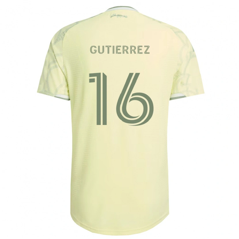 Danxen Mulher Camisola Diego Gutiérrez #16 Bege Branco Alternativa 2026/27 Camisa Brasil