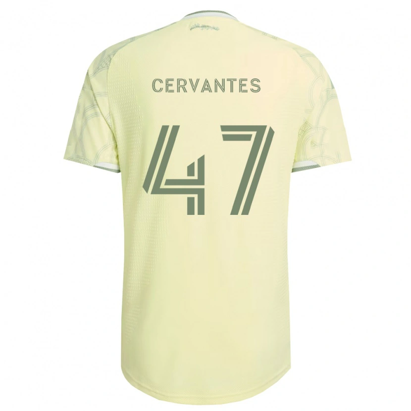 Danxen Mulher Camisola Daniel Cervantes #47 Bege Branco Alternativa 2026/27 Camisa Brasil