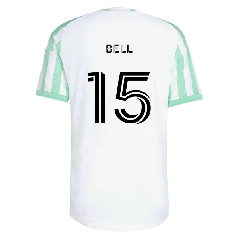 Danxen Mulher Camisola Jon Bell #15 Verde Claro Branco Preto Alternativa 2026/27 Camisa Brasil