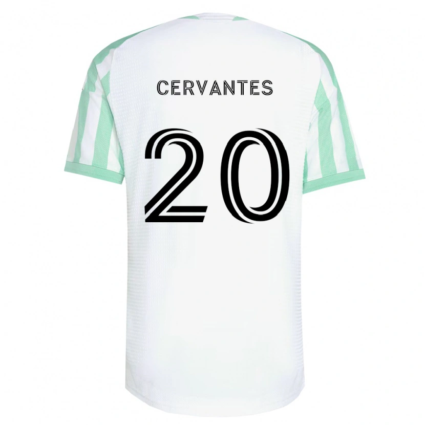 Danxen Mulher Camisola Aaron Cervantes #20 Verde Claro Branco Preto Alternativa 2026/27 Camisa Brasil