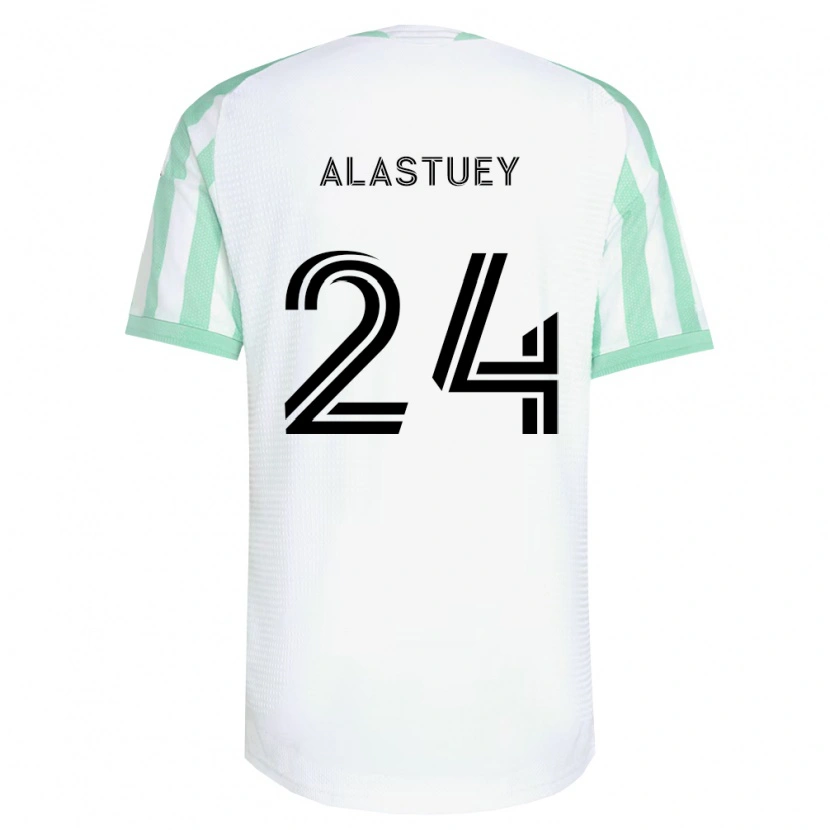 Danxen Mulher Camisola Jorge Alastuey #24 Verde Claro Branco Preto Alternativa 2026/27 Camisa Brasil