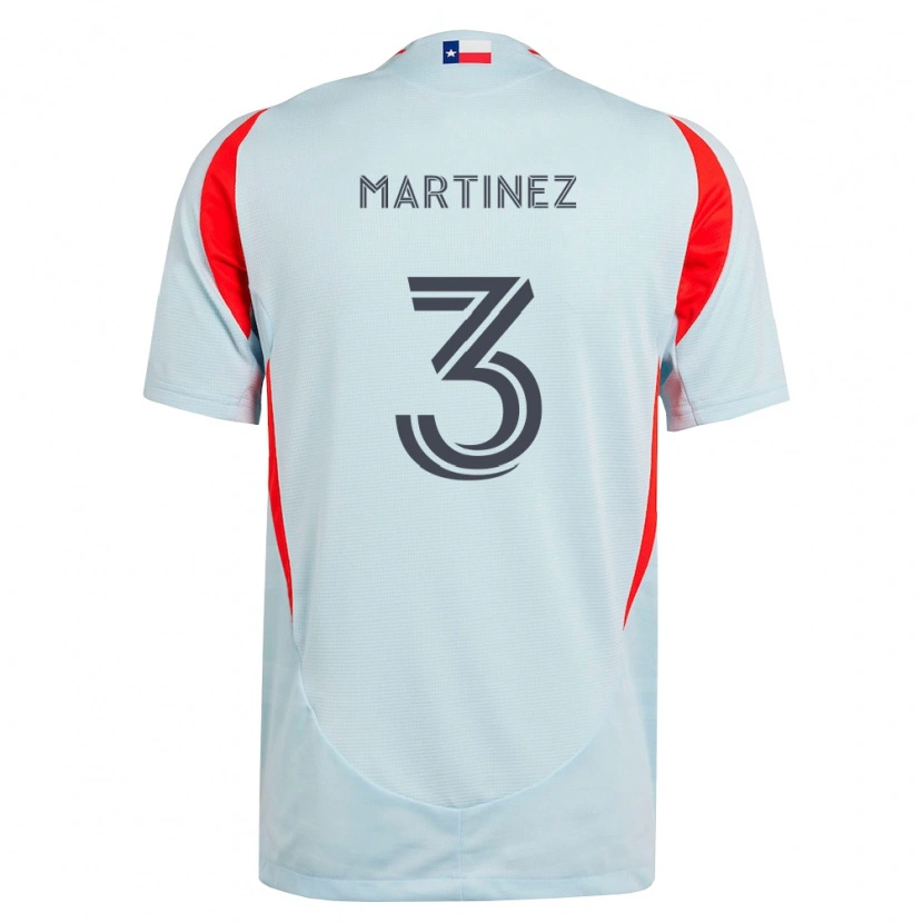 Danxen Mulher Camisola José Antonio Martínez #3 Cinza Escuro Branco Vermelho Alternativa 2026/27 Camisa Brasil