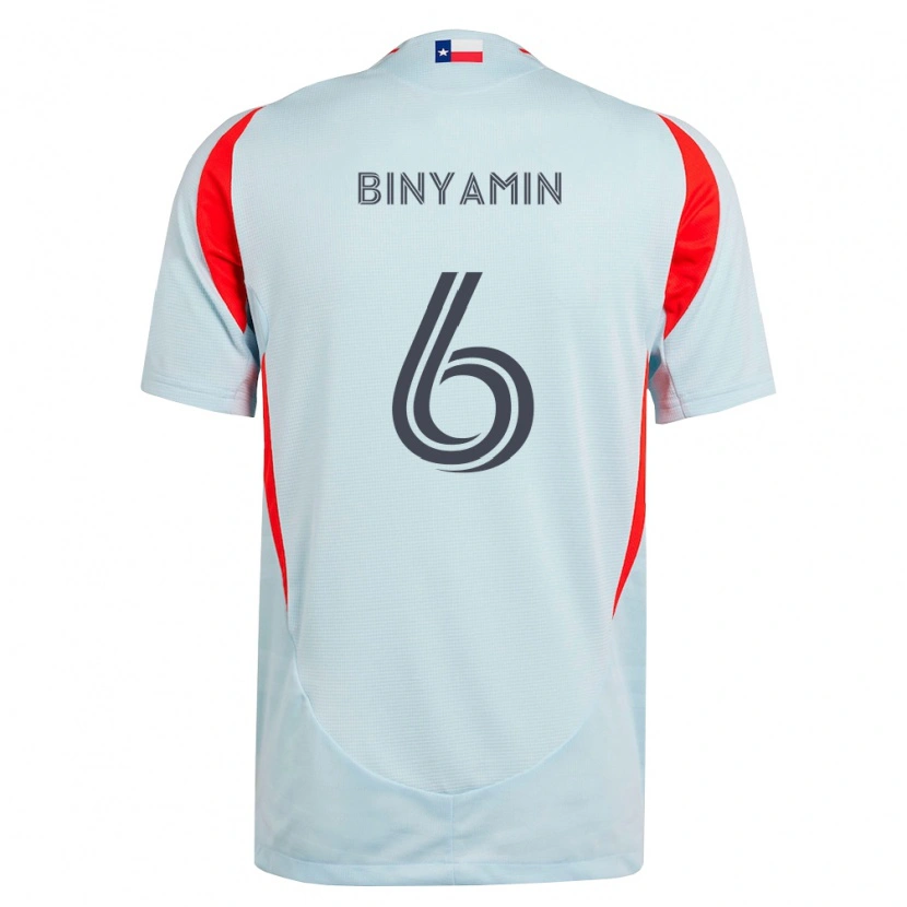Danxen Mulher Camisola Ran Binyamin #6 Cinza Escuro Branco Vermelho Alternativa 2026/27 Camisa Brasil