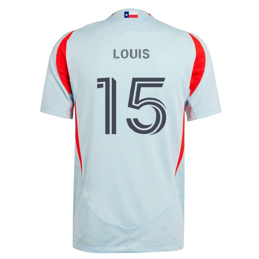 Danxen Mulher Camisola Ricky Louis #15 Cinza Escuro Branco Vermelho Alternativa 2026/27 Camisa Brasil
