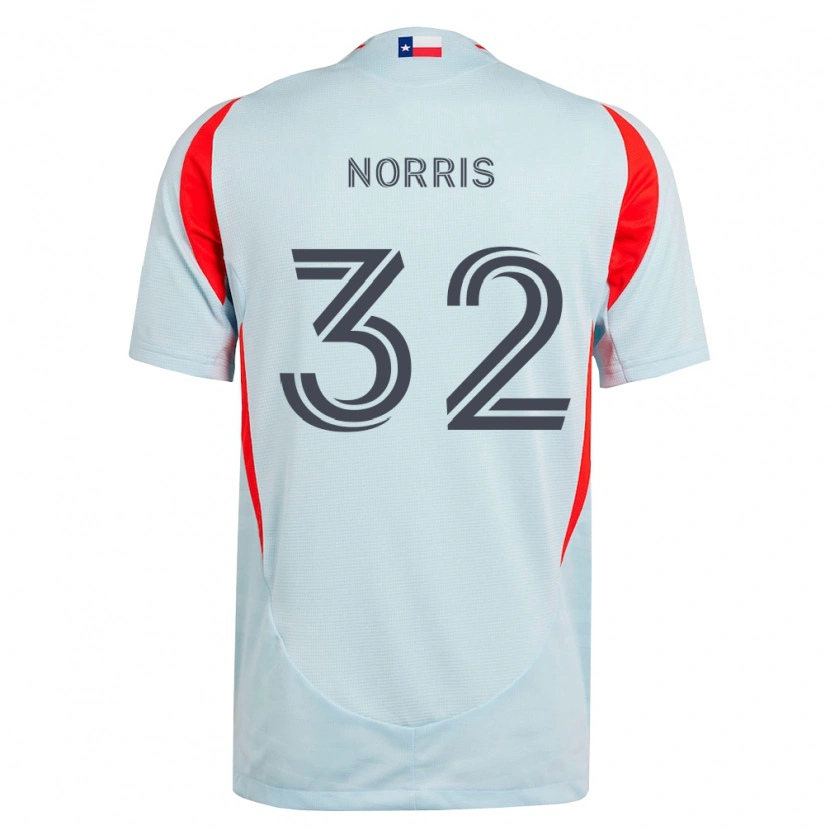 Danxen Mulher Camisola Nolan Norris #32 Cinza Escuro Branco Vermelho Alternativa 2026/27 Camisa Brasil