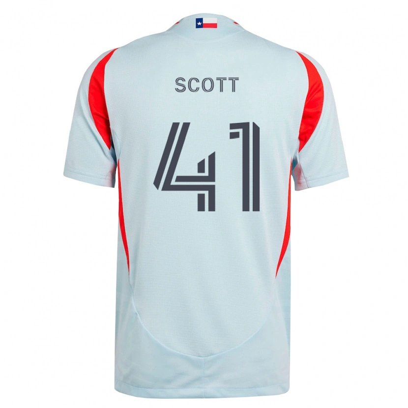 Danxen Mulher Camisola Tarik Scott #41 Cinza Escuro Branco Vermelho Alternativa 2026/27 Camisa Brasil