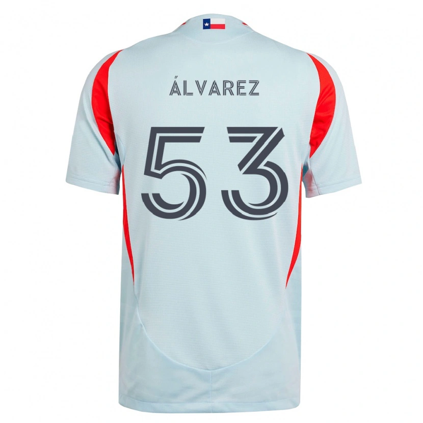 Danxen Mulher Camisola Giomar Álvarez #53 Cinza Escuro Branco Vermelho Alternativa 2026/27 Camisa Brasil