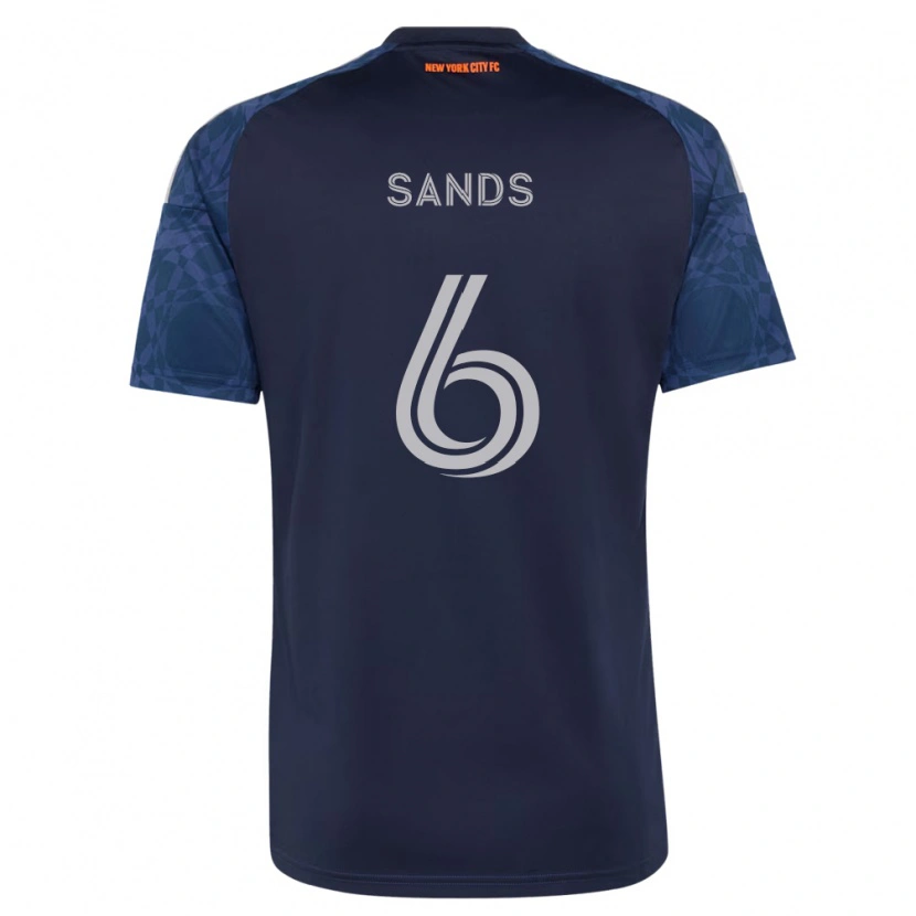 Danxen Mulher Camisola James Sands #6 Azul Profundo Branco Alternativa 2026/27 Camisa Brasil
