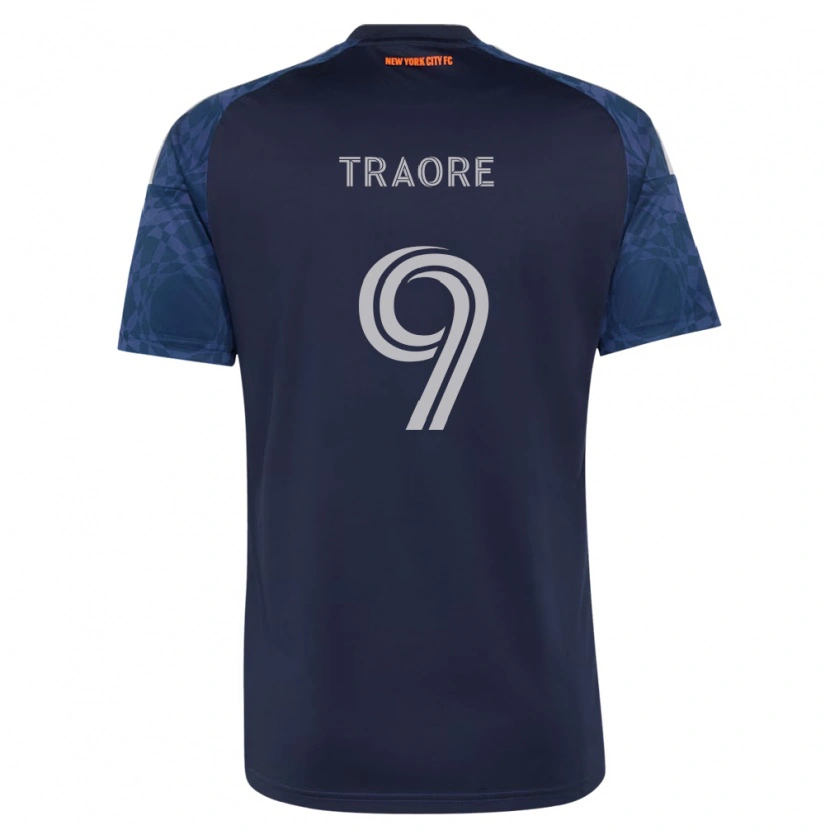 Danxen Mulher Camisola Bénie Traoré #9 Azul Profundo Branco Alternativa 2026/27 Camisa Brasil