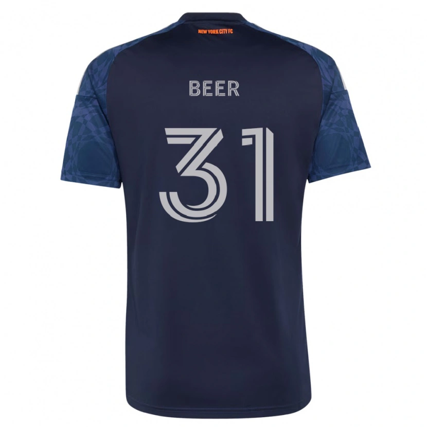 Danxen Mulher Camisola Jack Beer #31 Azul Profundo Branco Alternativa 2026/27 Camisa Brasil