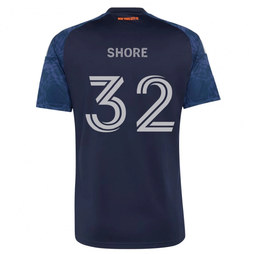 Danxen Mulher Camisola Jonathan Shore #32 Azul Profundo Branco Alternativa 2026/27 Camisa Brasil