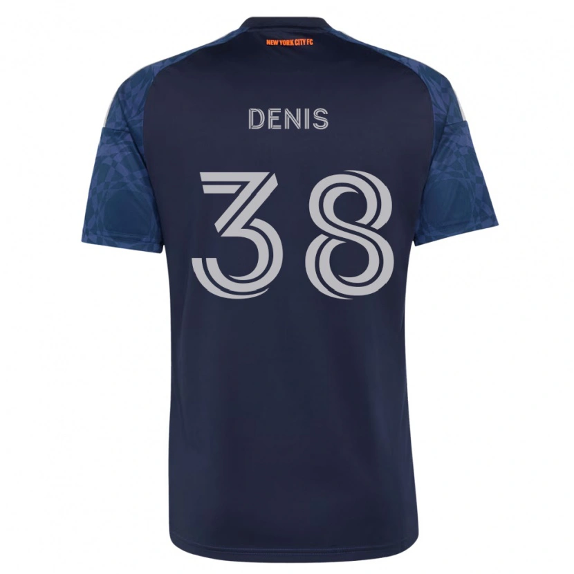 Danxen Mulher Camisola John Denis #38 Azul Profundo Branco Alternativa 2026/27 Camisa Brasil