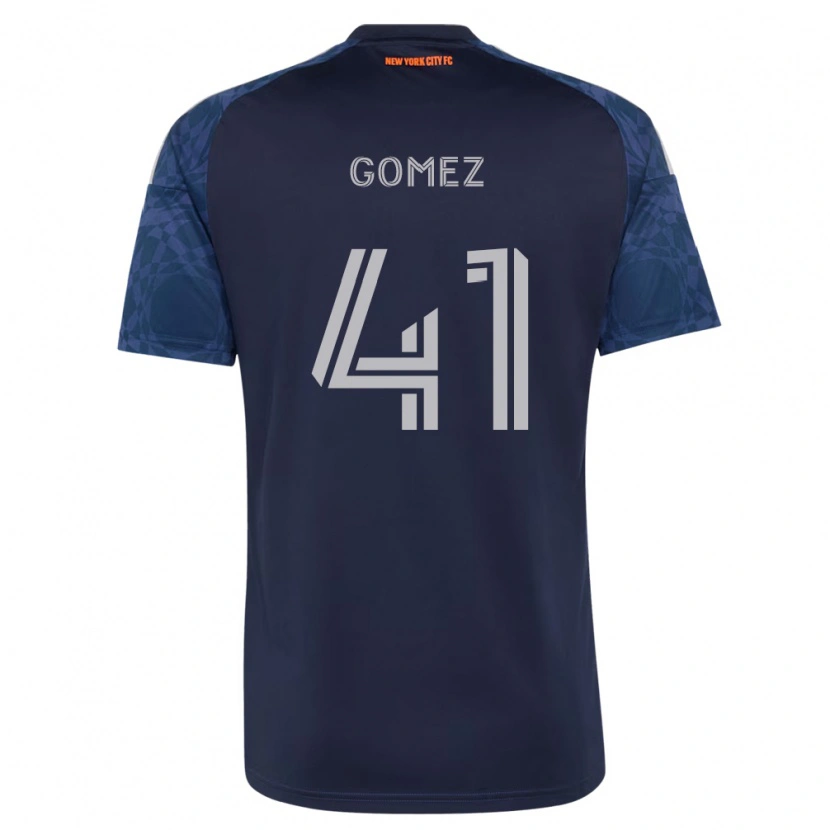 Danxen Mulher Camisola Julián Gómez #41 Azul Profundo Branco Alternativa 2026/27 Camisa Brasil