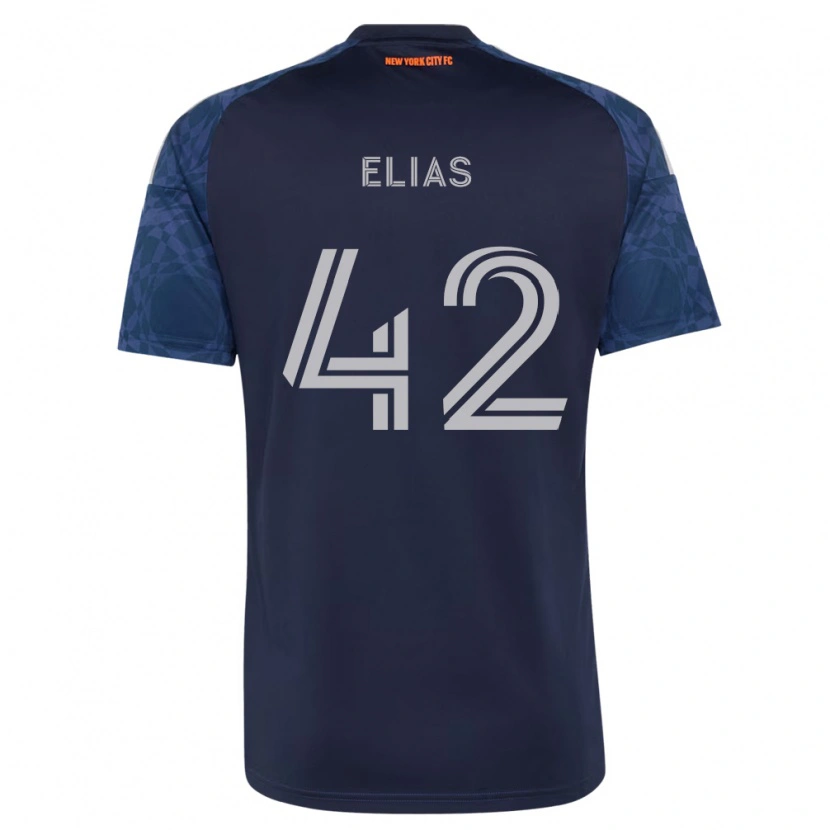 Danxen Mulher Camisola Piero Elias #42 Azul Profundo Branco Alternativa 2026/27 Camisa Brasil