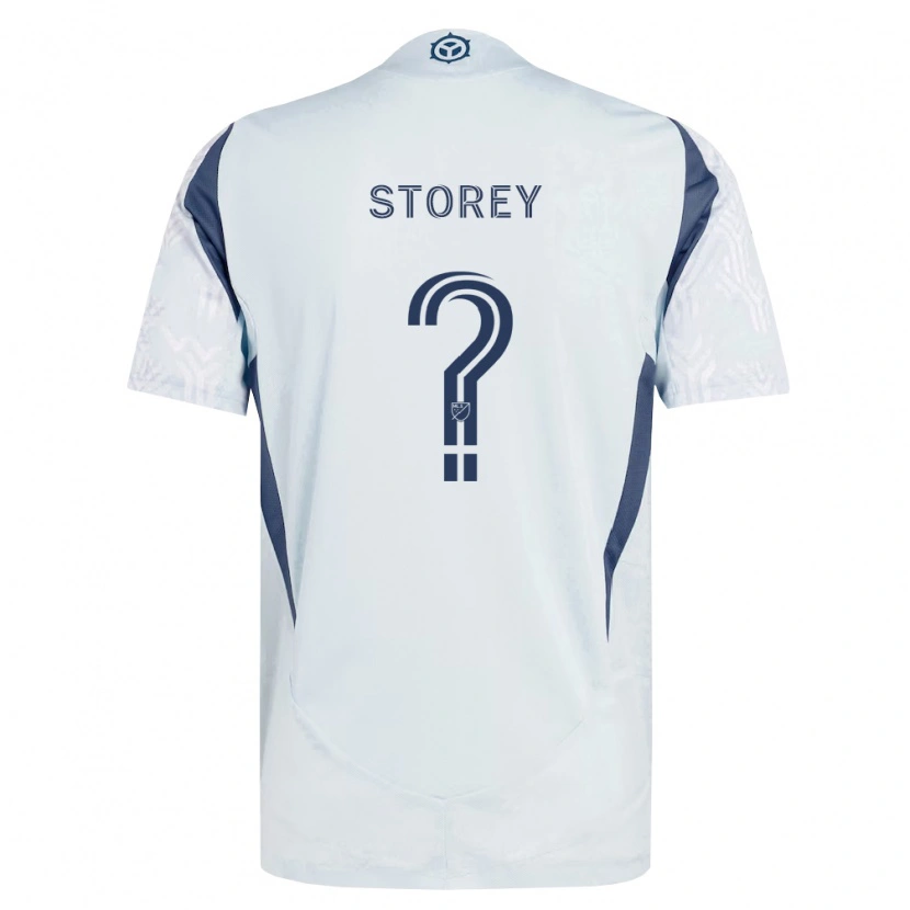 Danxen Mulher Camisola Harrison Storey #0 Azul Branco Cinza Alternativa 2026/27 Camisa Brasil